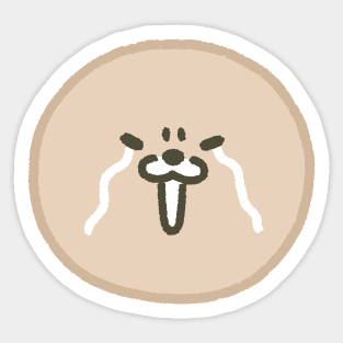 Growling Qoover Sticker